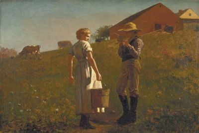 art oil painting reproduction of  Winslow Homer A Temperance Meeting 1874 museum quality handmade