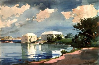 art oil painting reproduction of  Winslow Homer Salt Kettle Bermuda 1899 museum quality handmade