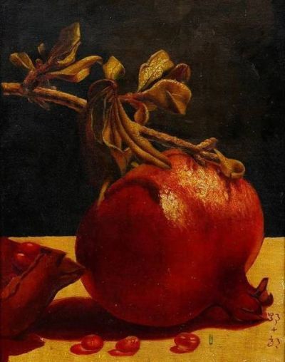 art oil painting reproduction of  Yajuro Takashima Pomegranate museum quality handmade