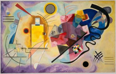art oil painting reproduction of  Kandinsky - Yellow Red Blue By Kandinsky museum quality handmade