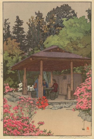 art oil painting reproduction of  Yoshida Hiroshi Azalea Garden 1935 museum quality handmade
