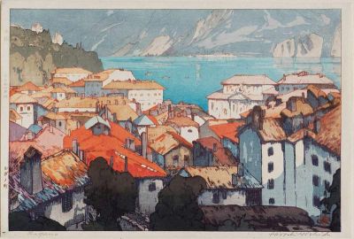 art oil painting reproduction of  Yoshida Hiroshi Lugano 1925 museum quality handmade