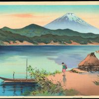 Yoshimoto Masao Mount Fuji Lakeshore In The Morning