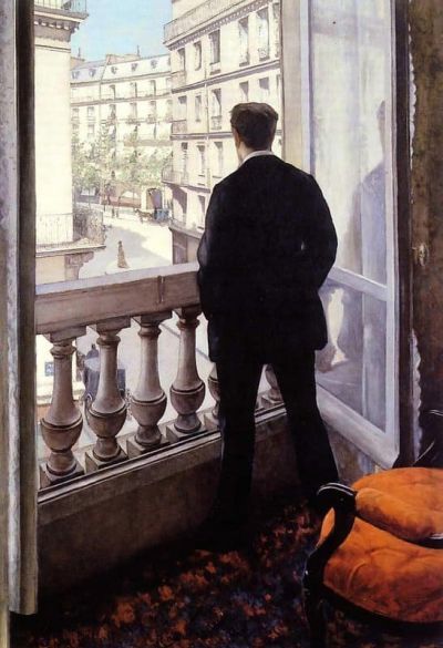art oil painting reproduction of  Young Man At His Window By Gustave Caillebotte museum quality handmade