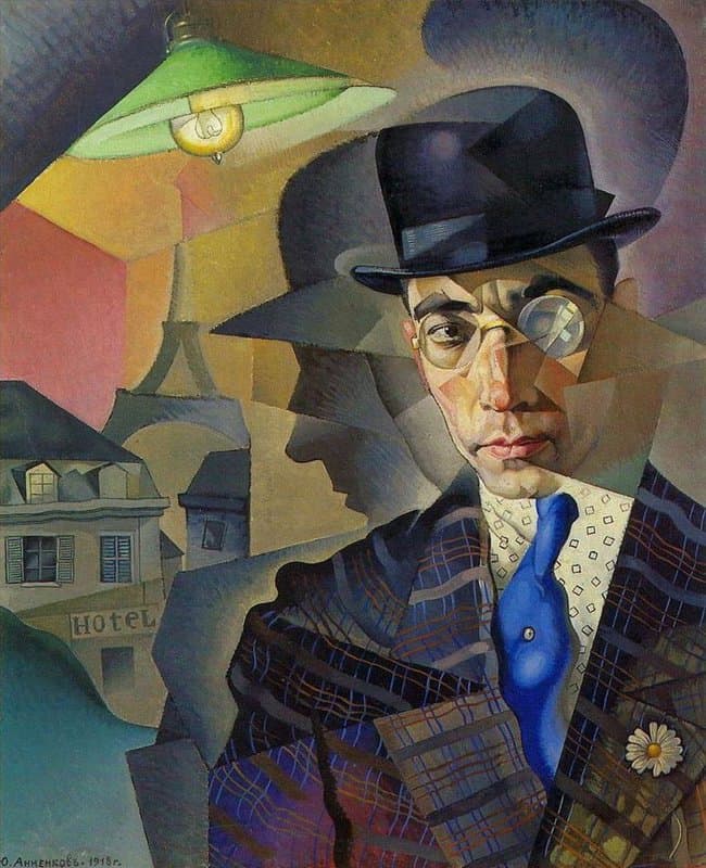 Yuri Annenkov Portrait Of Photographer M.a. Sherling - Sherling Miron 1918 museum quality