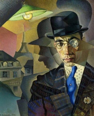 art oil painting reproduction of  Yury Annenkov Portrait Of The Photographer Ma Sherling museum quality handmade