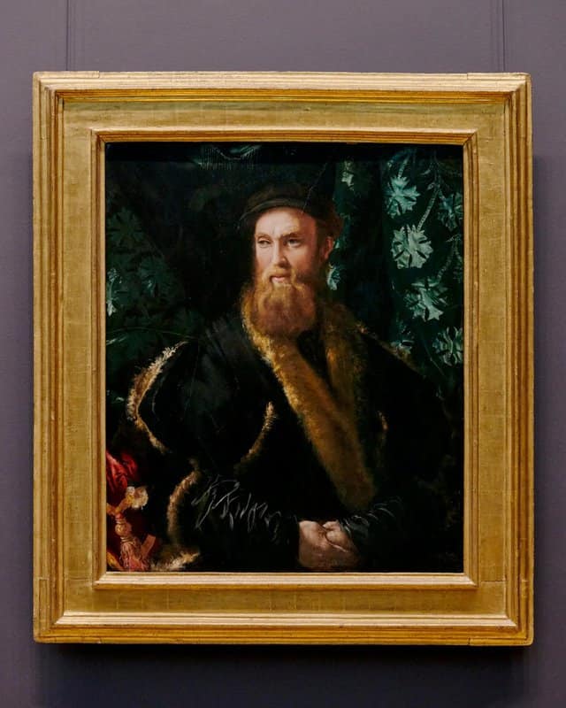 Francesco Salviati, “Bindo Altoviti,” from 1545, in Gallery 612 of the European Paintings galleries that just reopened at the Met. A banker swaddled in fur and velvet.