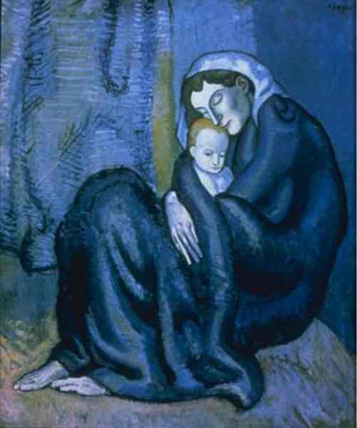 Picasso, Mother and Child - Blue period