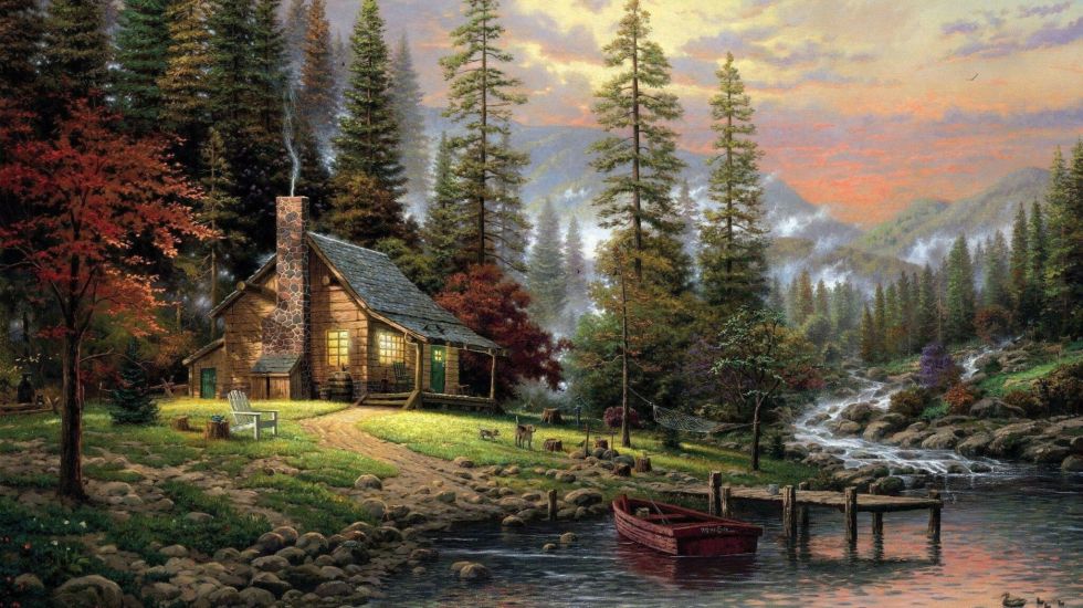 Bob Ross paintings