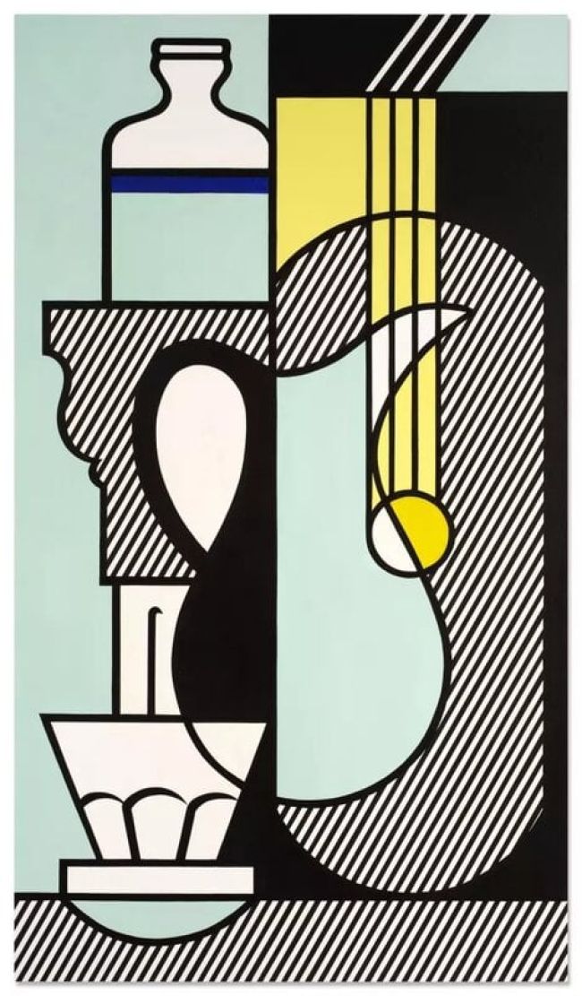 Roy Lichtenstein, Purist Still Life with Pitcher, 1975, acrylic, oil and graphite on canvas