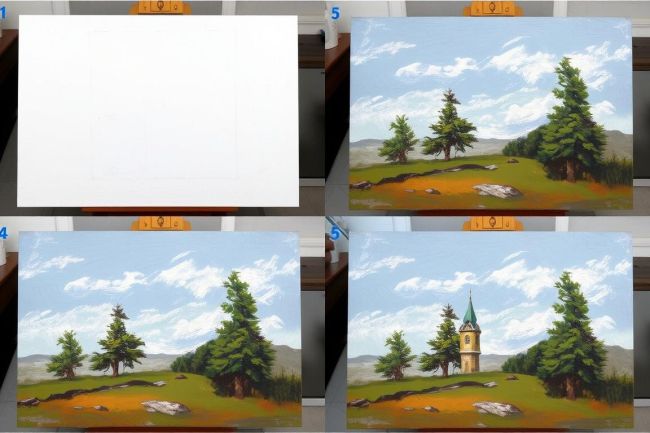 Step by step process for creating reproductions