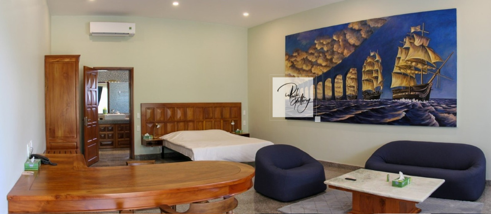 Large oil painting reproduction of Gonsalves, The sunset sails, for Cajou Resort