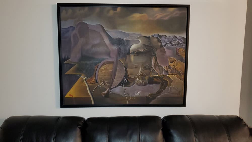 Customer's home featuring a museum quality art reproduction from Paolo Gallery