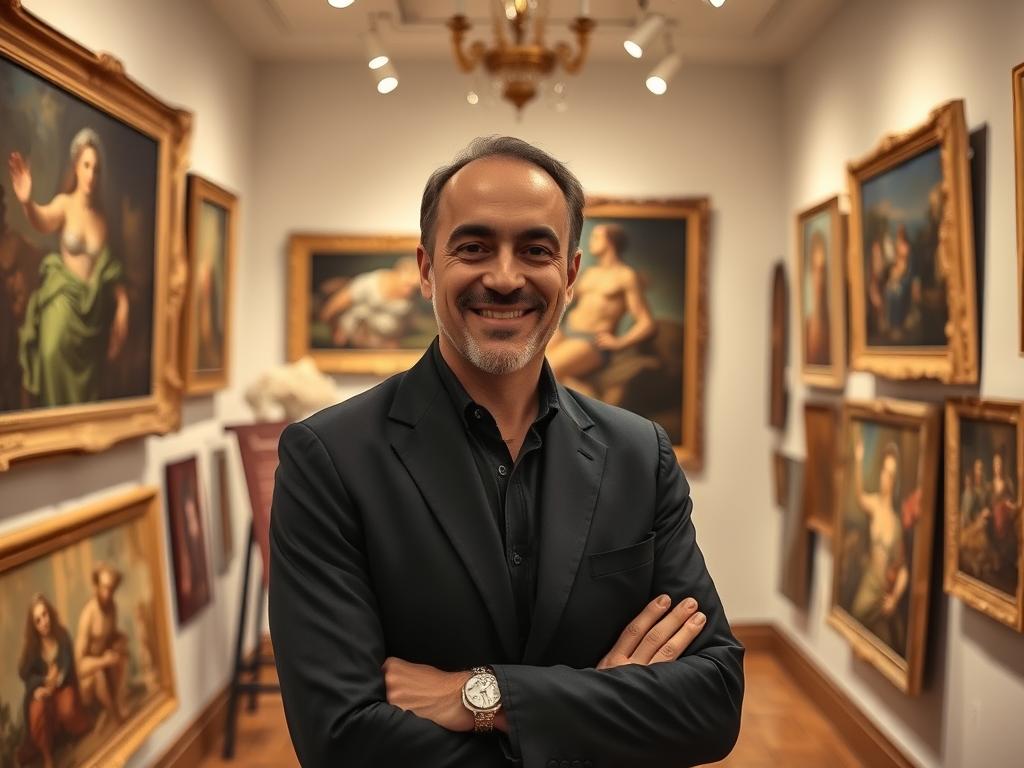 Paolo in his gallery