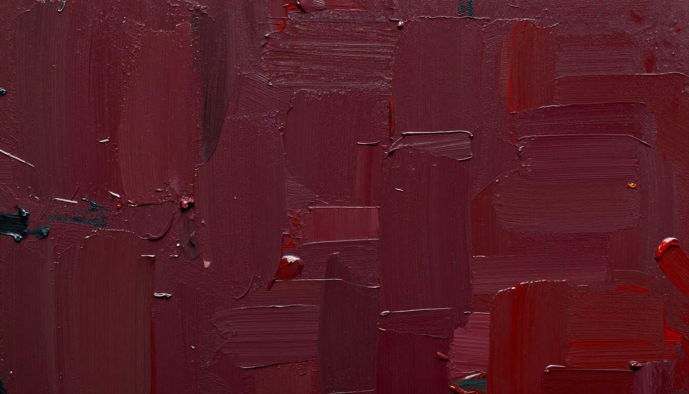 Close-up detail of Rothko color field painting showing layered brushwork