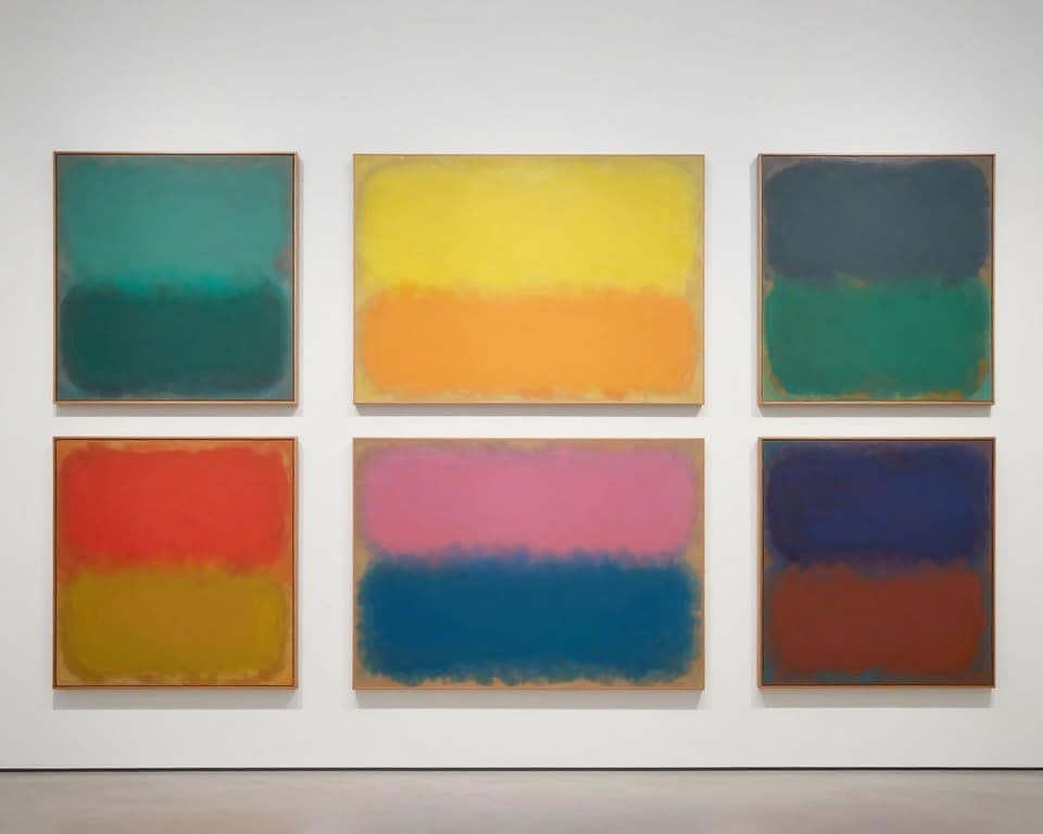 Contemporary color field paintings showing Rothko's continuing influence