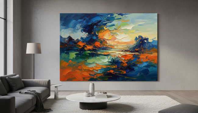 Size Matters: The Impact of a Large Wall Canvas Painting