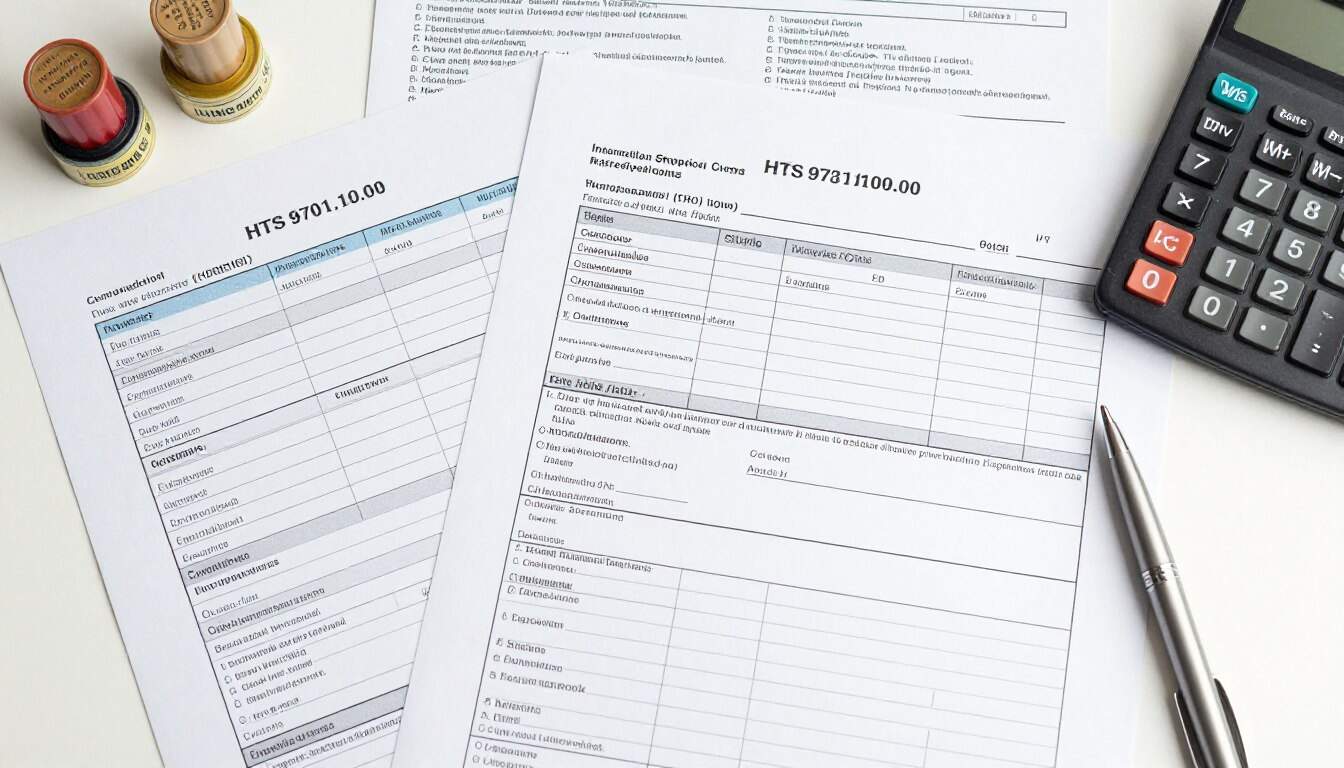 International customs documentation for art shipments