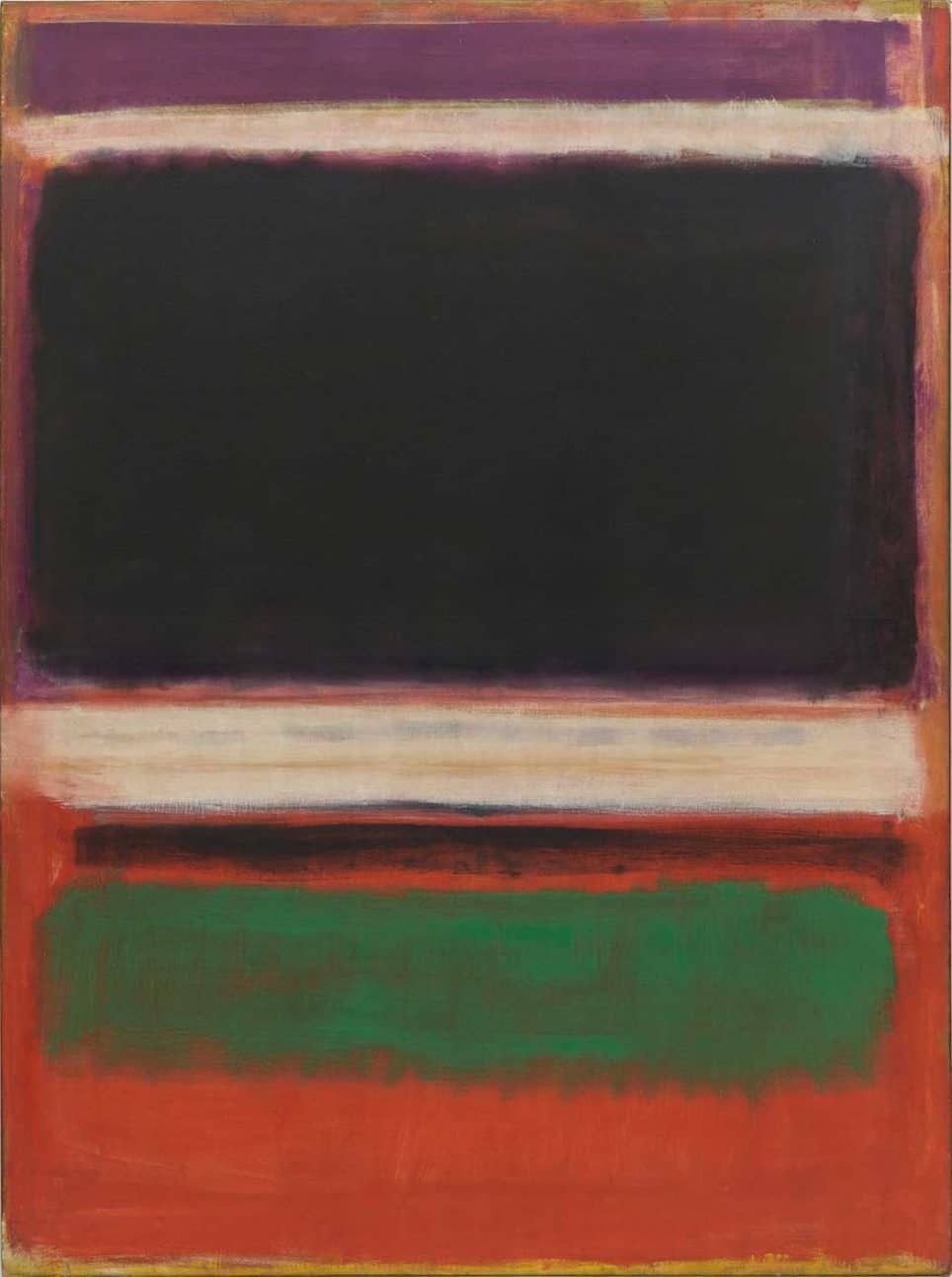 Mark Rothko, No. 3/No. 13 (Magenta, Black, Green on Orange), 1949