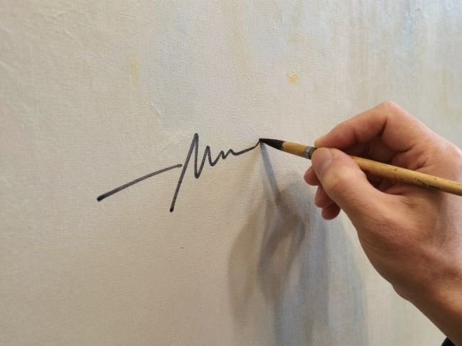 We can sign your large wall canvas paintings