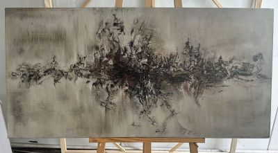 art oil painting reproduction of  Zao Wou-ki 59 X 122 Cm museum quality handmade